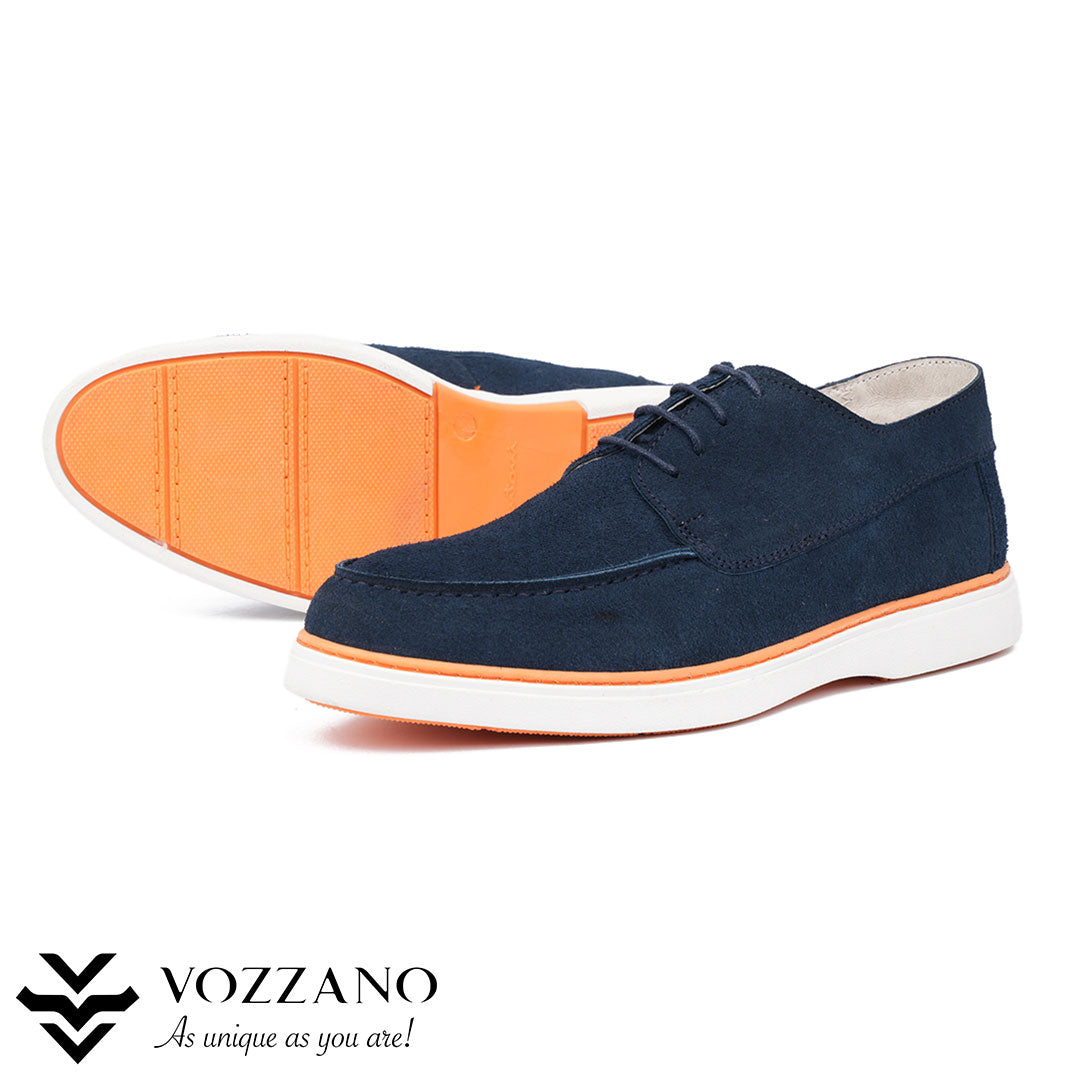 030 – Mocassin Derby en cuir véritable, style élégant