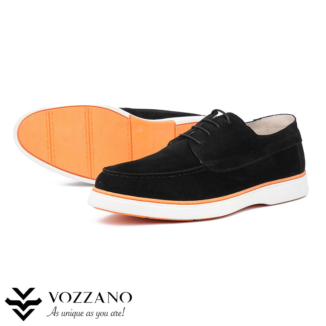030 – Mocassin Derby en cuir véritable, style élégant