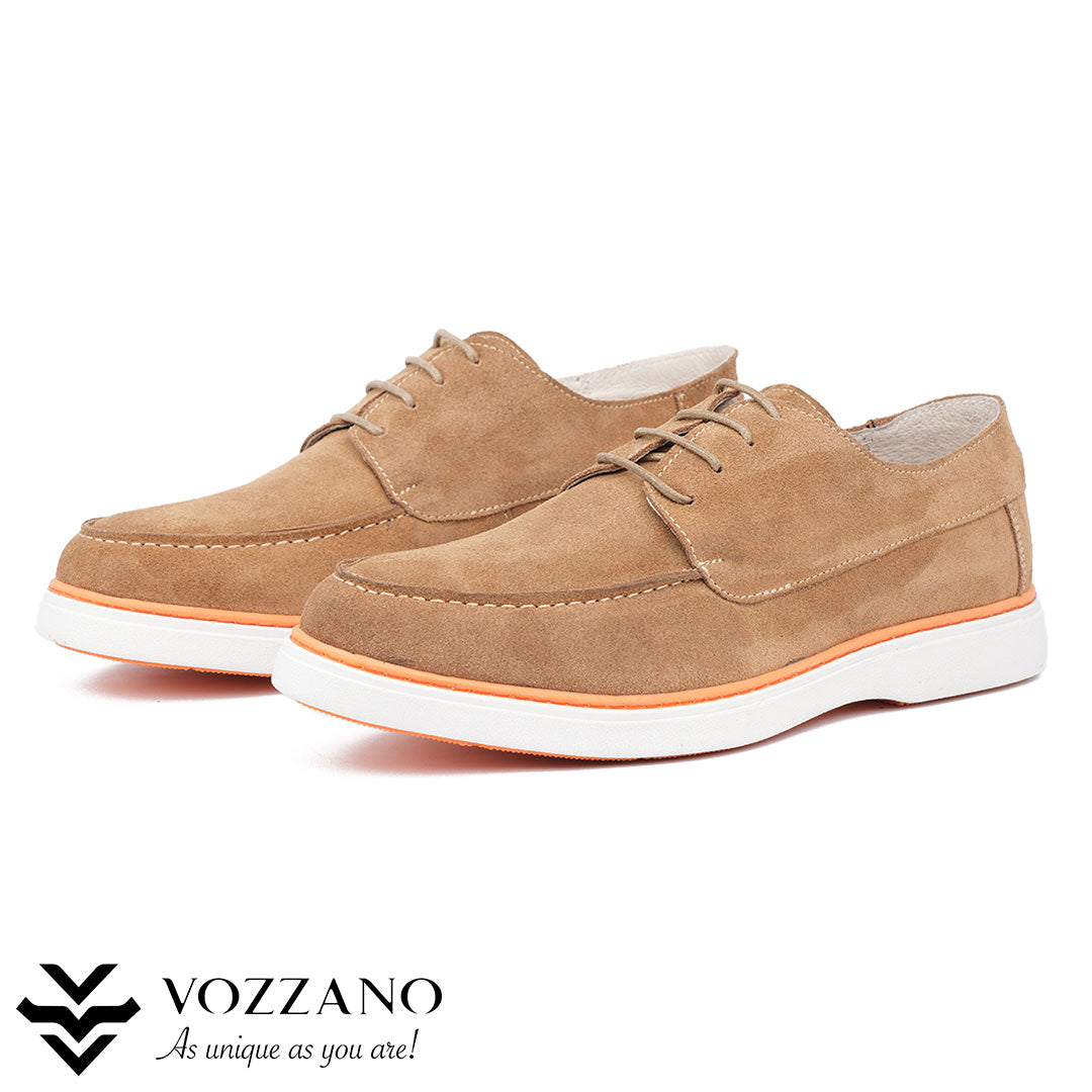 030 – Mocassin Derby en cuir véritable, style élégant